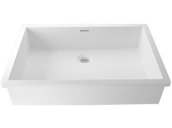 Porcelanosa BASIC Basic B820 - 50x35 cm: Solid Surface Wastafels  